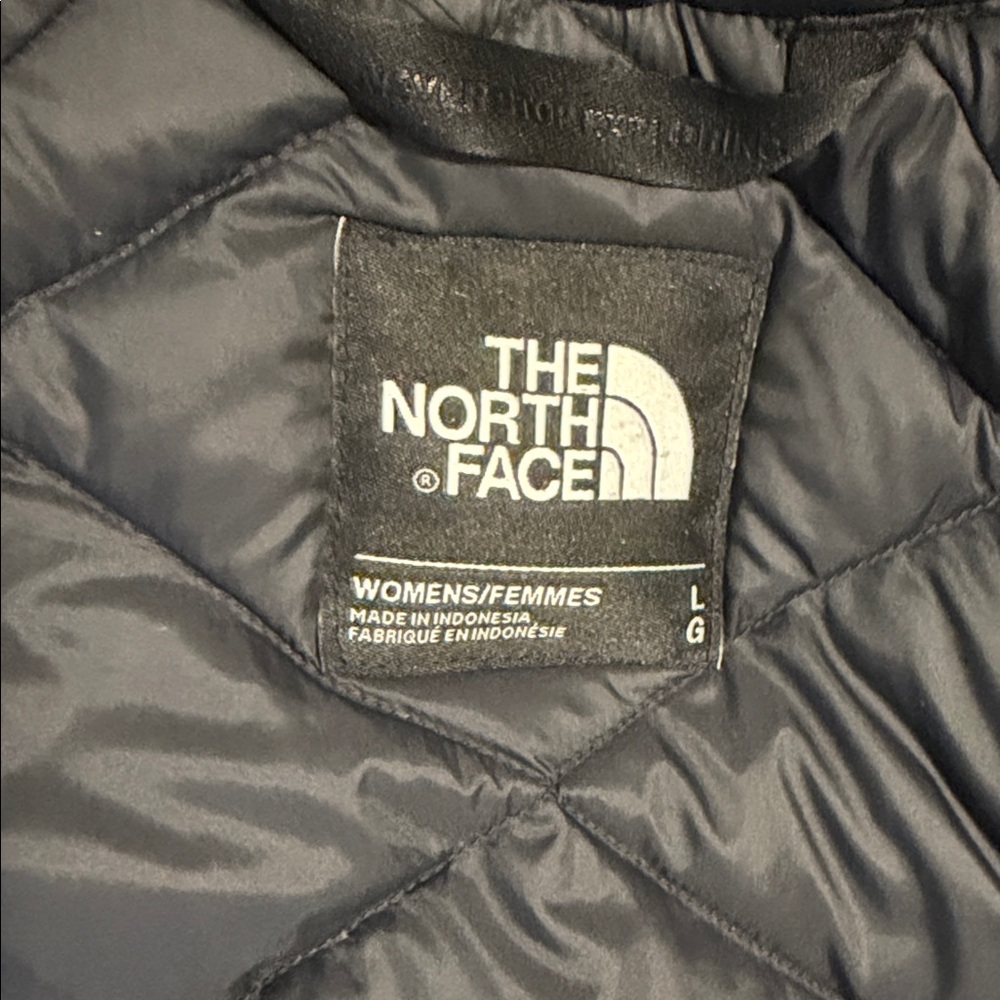 Black North Face Down Parka with Fur Hood - Picture 5 of 5